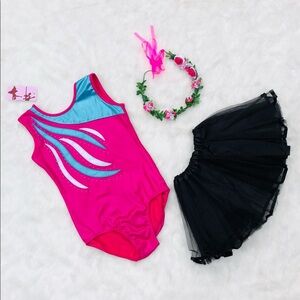 NWT PINK SWIRL LEOTARD
